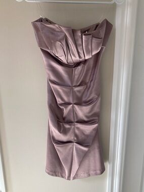 Le Chateau Formal Strapless Satin Dress